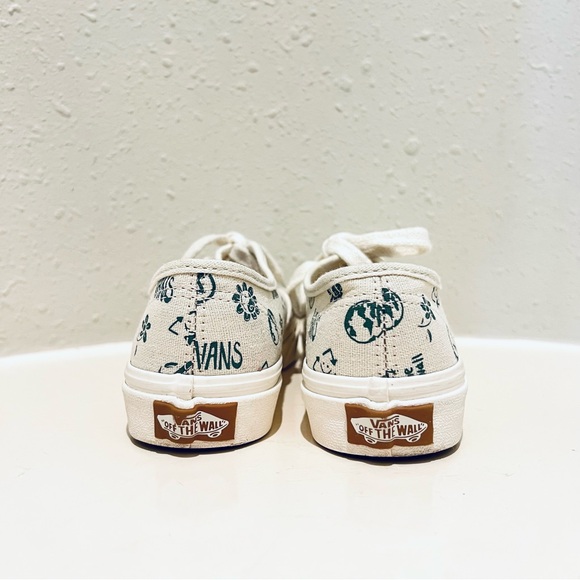 Vans Big Kids Unisex White Olive Lace Up Sneakers Size 13 - Picture 7 of 10